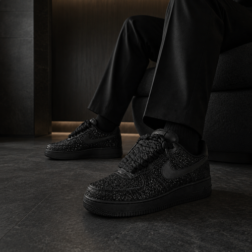 AF1 Custom Black Crystal