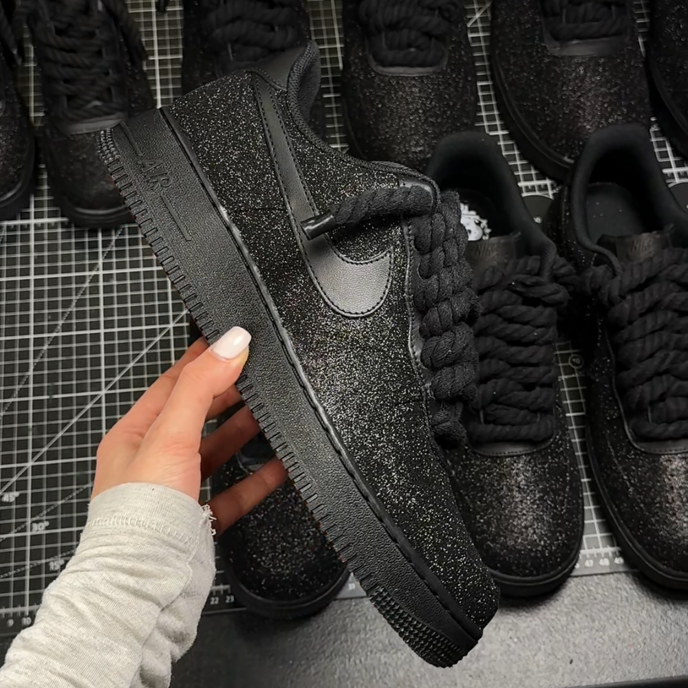 AF1 Custom Black Crystal