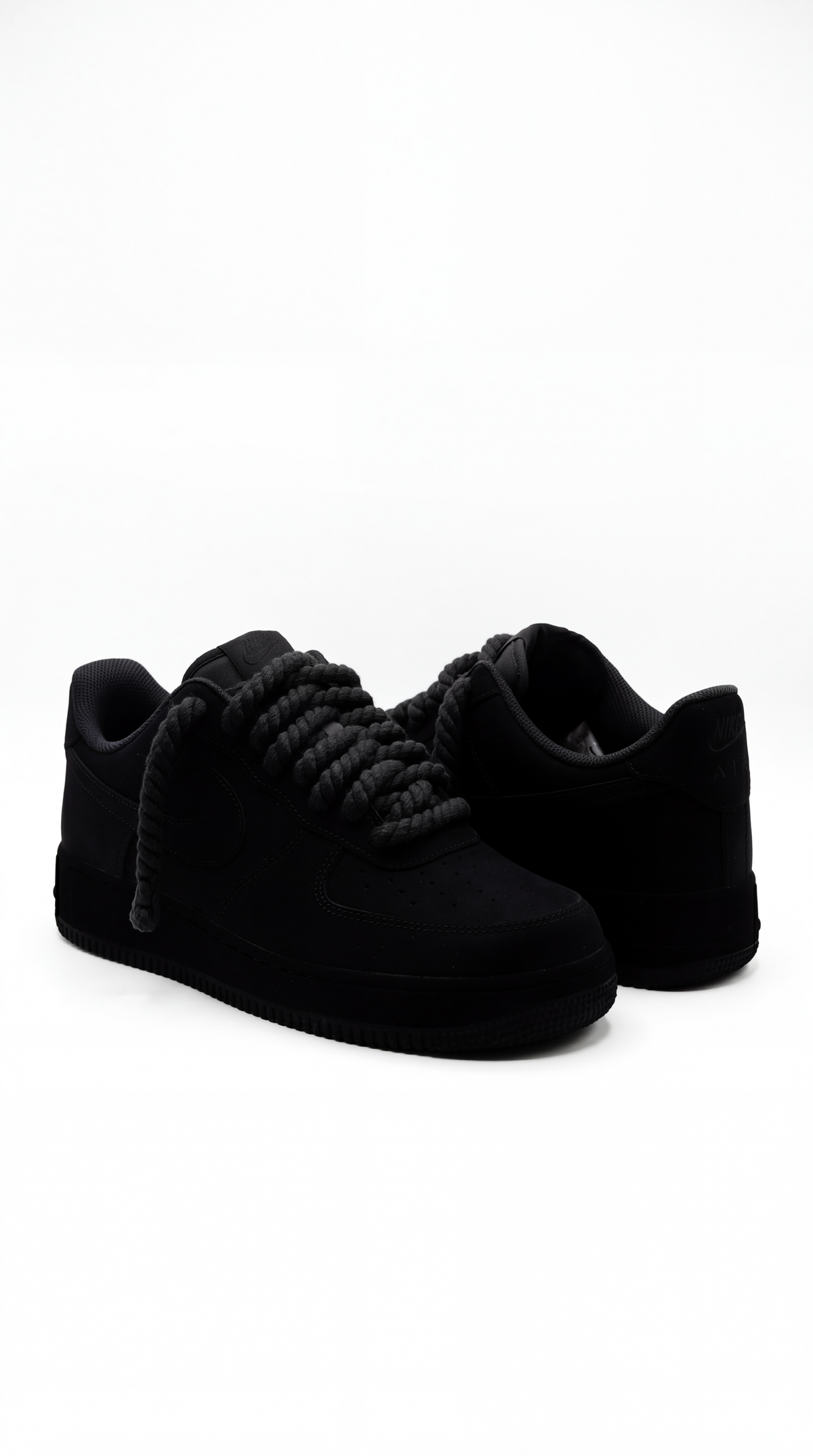 AF1 Custom Black Dry — Full Matte