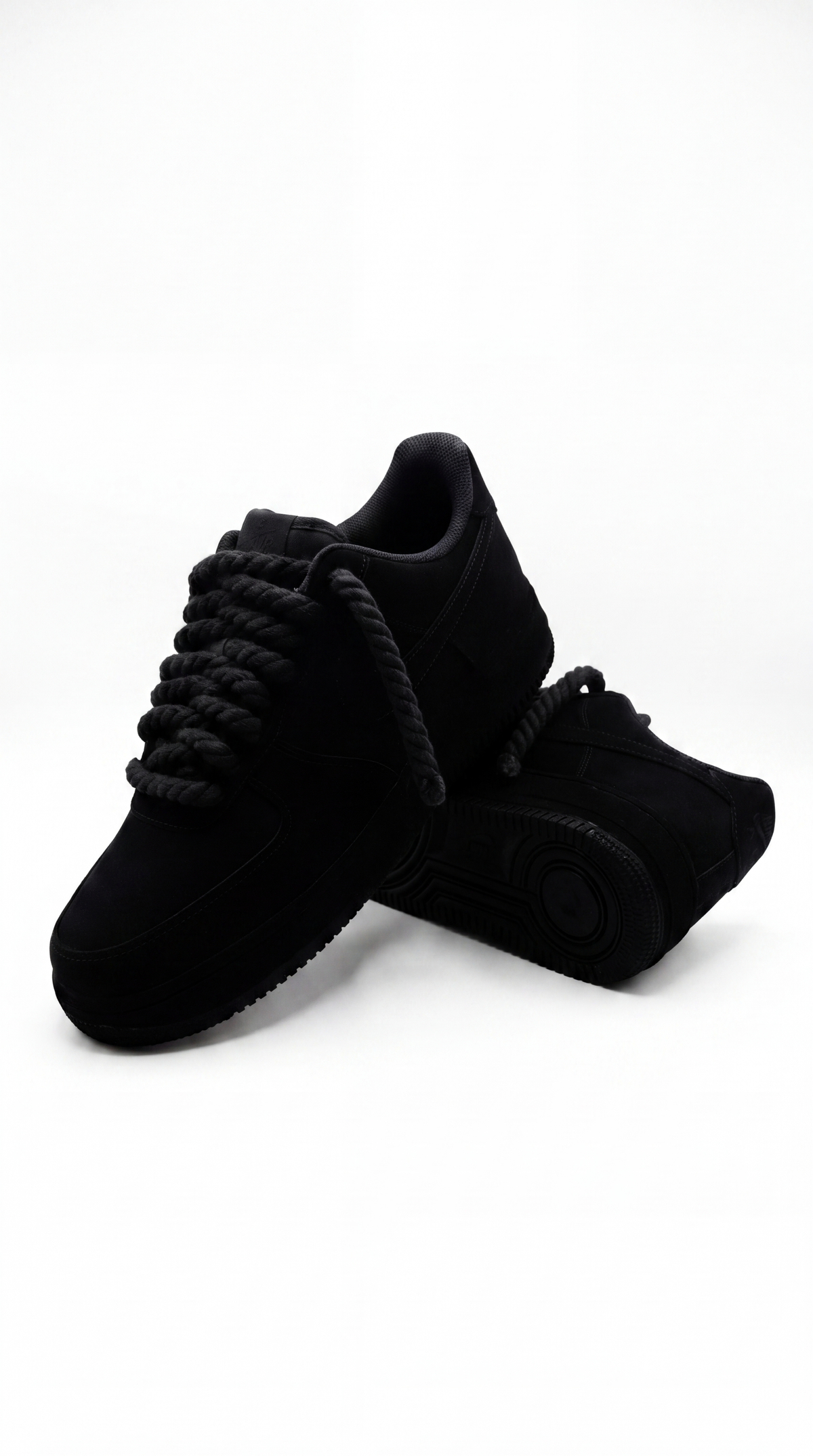 AF1 Custom Black Dry — Full Matte