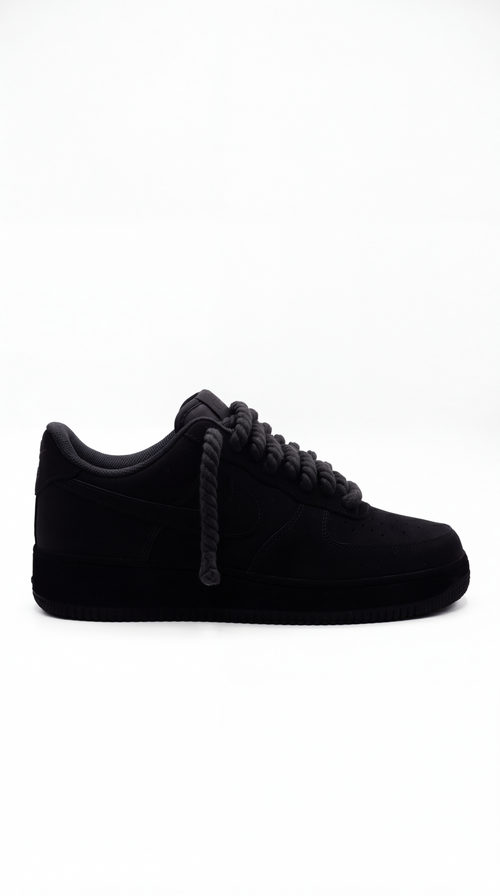AF1 Custom Black Dry — Full Matte