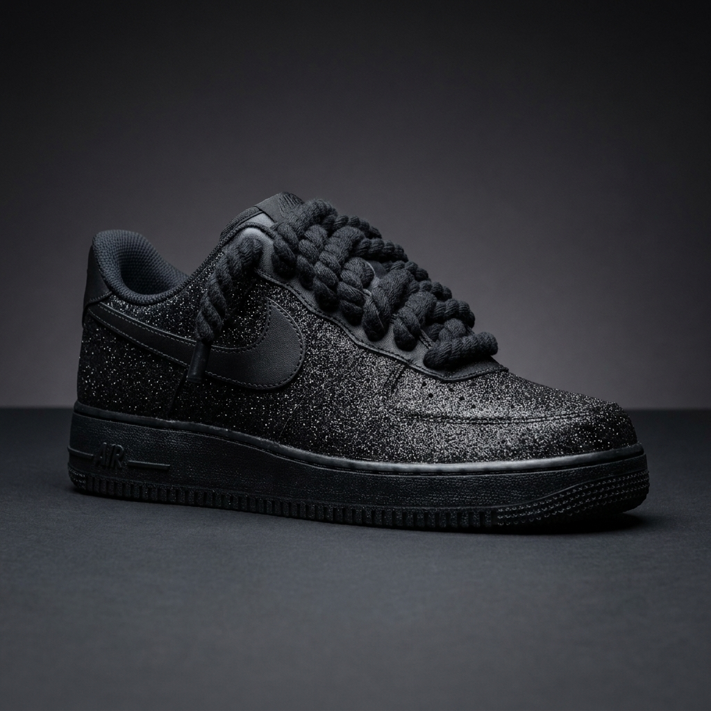 AF1 Custom Black Crystal